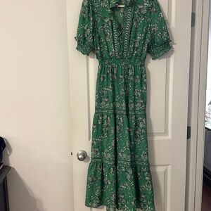 Max Studio maxi dress size L green